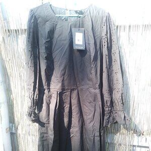 Who What Wear Dress Black Cutout Plus 1X NWT